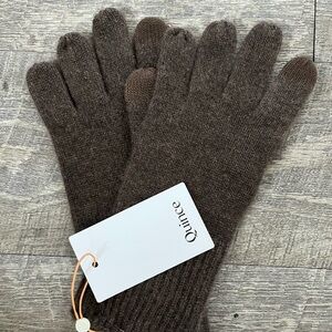 Quince Chocolate Cashmere Gloves